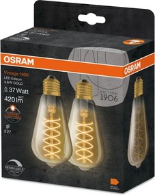 Set de 2 becuri LED dimabili VINTAGE FILAMENT E27/7,8W/230V 1800K - Osram