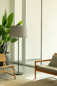 Lampa de podea abajur textil 64cm WINDSOR negru, gri