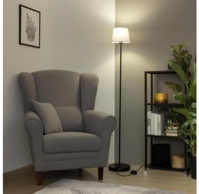 Brilagi - Lampă de podea LED CERIA 1xE27/40W/230V Ø 20,5 cm gri/negru