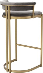 Scaun bar design LUX, Bar Stool Dante, gri 115838 HZ