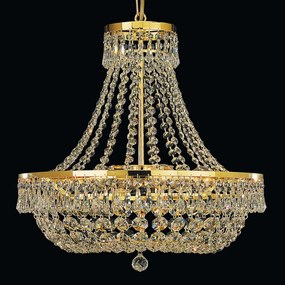 Lustra suspendata cristal SchÃ¶ler design de lux Sheraton 45cm, 24K gold plated