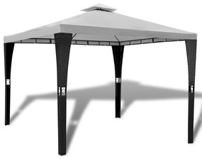 vidaXL Pavilion cu acoperiș, alb-crem, 3 x 3 m