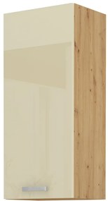 Dulap superior de bucătărie Arryn 40 G-90 1F (stejar artisan + crem lucios). 1024742