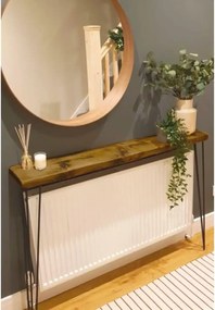 Masuta hol intrare, suport calorifer, seria wood Homs, 90 x 20  x 85cm,700076