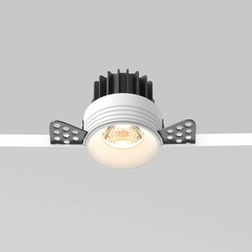 Spot LED incastrabil design tehnic Round D-9,6cm alb
