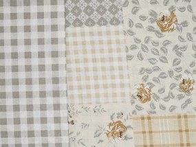 Lenjerie de pat din bumbac Renforce PATCHWORK bej Dimensiune lenjerie de pat: 70 x 90 cm | 140 x 200 cm
