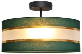 Lustră pe tijă HELEN 3xE27/15W/230V verde/auriu