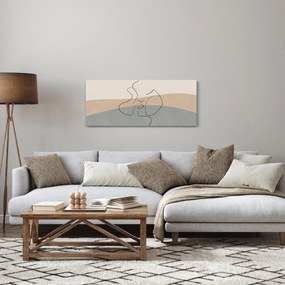 Tablou - Sărut de linie de artă (120x50 cm)