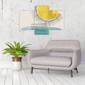 Tablou - pictură abstractă de plajă N⁰2 (90x60 cm)