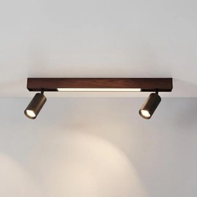 BRILAGI - Lampă spot LED SELE 2xGU10/30W/230V + LED/15W neagră/decor cireș