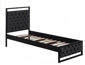 Pat 1 Persoana Mithra, 90x190 cm, Negru