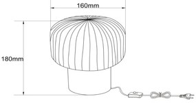 Lampă de masă Lucide 78595/01/30 JANY 1xE14/25W/230V negru