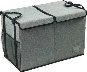 Cutie de depozitare pliabila, gri negru, DETER