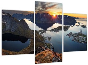 Tablou - Peisaj montan, Norvegia (90x60 cm)