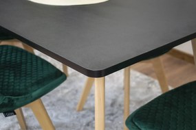 Masa de sufragerie neagra, MONTI 120x80 cm