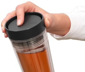 Termo pahar Brabantia Make&Take 1008493, 360 ml, Fara BPA, Gri inchis