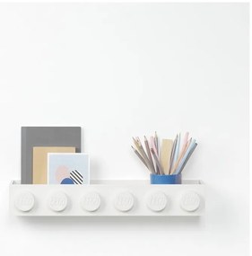 Raft de perete pentru copii LEGO® Sleek, alb