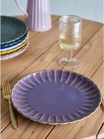 Farfurie violetă din gresie ø 27 cm Latina – Bloomingville