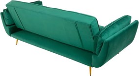 Canapea extensibila BOUTIQUE 215cm verde/ auriu A-40566 VC