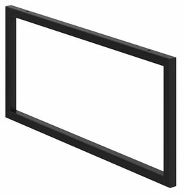 Set picioare mobilier negru mat Defra Modica 43 cm