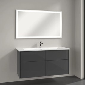 Villeroy &amp; Boch Finero lavoar cu dulap și oglindă 120 cm gri S00304FPR1