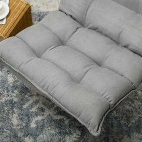 HOMCOM Fotoliu de sol paresos fotoliu relax fotoliu lounge design capitonat înclinare spătar reglabil pivotant 360° | Aosom Romania