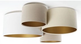 Plafonieră SPACE 4xE27/60W/230V bej/alb/auriu