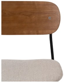 Scaune de dining maro/crem 4 buc. Moe – Ixia