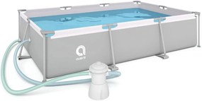 Bazin de grădină cu filtrare 300 x 207 x 65 cm