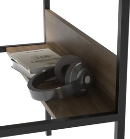 Birou/masa PC, Hodor Homs, nuc/negru,86x70x50 cm