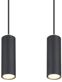 Lustră pe cablu ROBBY 4xGU10/35W/230V neagră Globo 57911-4HB