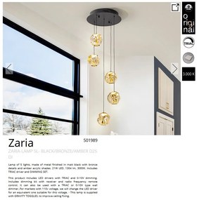 Lustra LED suspendata design decorativ modern Zaria 5L