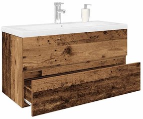 vidaXL Dulap pentru chiuvetă cu chiuvetă încorporată și robinet