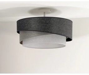 Lustră aplicată Duolla KOBO 1xE27/15W/230V d. 45 cm gri/alb