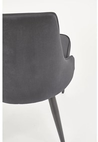 Scaun de bucaterie Marien, gri/negru