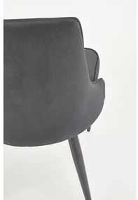 Scaun de bucaterie Marien, gri/negru