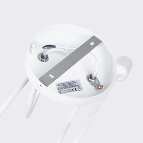 Lustră aplicată Sollux SL.1471 LOOP 2xE27/15W/230V alb