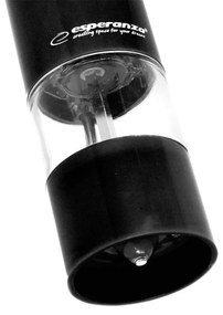 Rasnita electrica pentru piper Esperanza Malabar EKP001K, LED, 1 buton, Negru