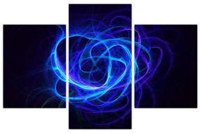 Tabloul cu ghem albastru abstract (90x60 cm)