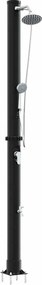 vidaXL Duș Solar Extern Negru 217 cm PVC și Aluminiu