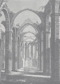 Fototapet, Gothic Arches, Grey, Rebel Walls
