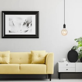 Lustră pe cablu ASTRID 1xE27/60W/230V negru mat