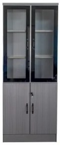 Dulap birou 0.8m, culoare gri, PAL, YF006-40-2