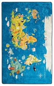 Covor copii World Map, 100 x 160 cm