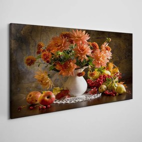 Tablou canvas Pictura flori fructe