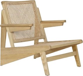 Fotoliu tip scaun din lemn si rattan, "Surinami"