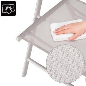 Deuba Set de grădină Bern 1+4 din aluminiu - gri