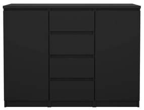 Comodă Simplicity 121 x 50 x 91 cm, negru mat