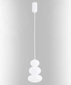 Lustra suspendata din Sticla, Alb, ORLANDO