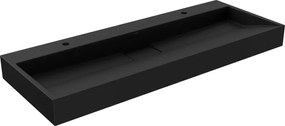 Mexen Ava chiuvetă de blat din conglomerat 2/O 120 x 46 cm, neagră - 23011272